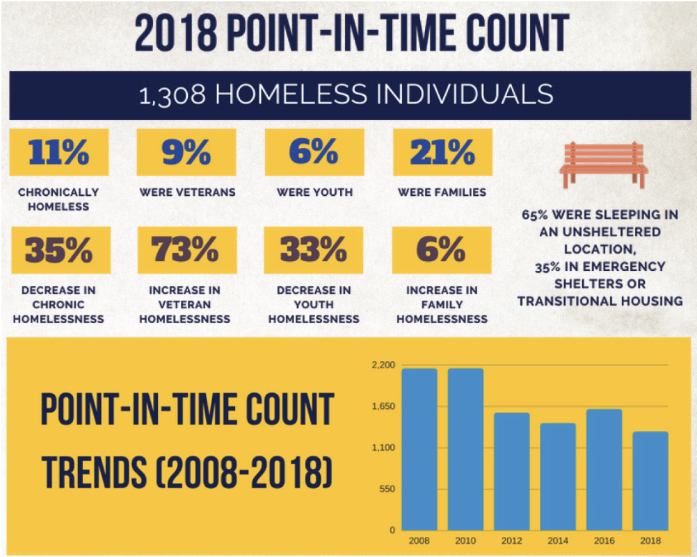 2018 Point in time count Homeless Individuals